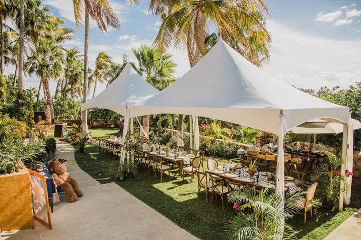 Anchor Industries tents for parties and outdoor events including frame, canopy, pole, and sailcloth options.